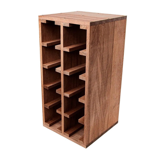 10 Bottles Sapele Wine Rack - Wine Rack Store
