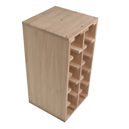10 Bottles Oak Wine Rack - Wine Rack Store
