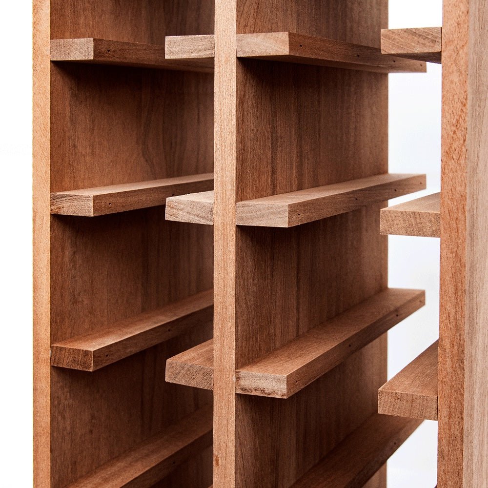 10 Bottles Sapele Wine Rack - Wine Rack Store