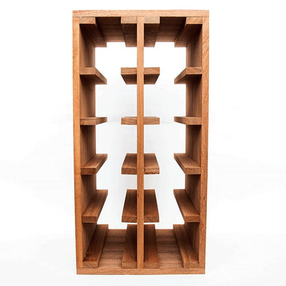 10 Bottles Sapele Wine Rack - Wine Rack Store