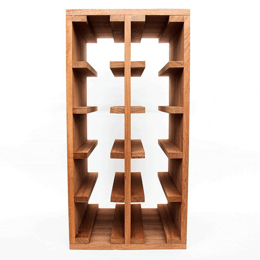 10 Bottles Sapele Wine Rack - Wine Rack Store