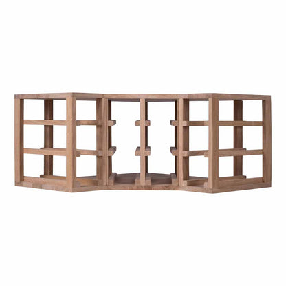 12 bottle Oak Corner Wine Rack - Wine Rack Store