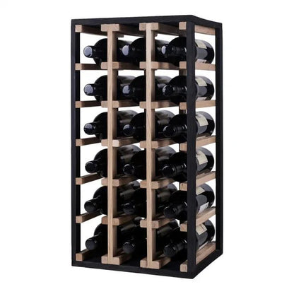 18 Bottles Oak Wine Rack - Wine Rack Store