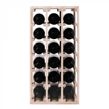 18 Bottles Oak Wine Rack - Wine Rack Store