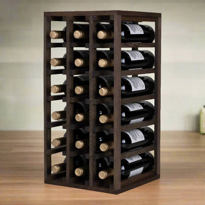 18 Bottles Oak Wine Rack - Wine Rack Store