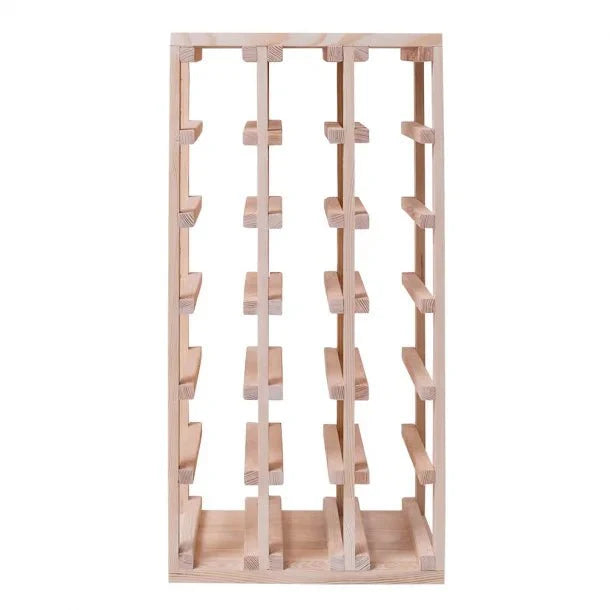 18 Bottles Oak Wine Rack - Wine Rack Store