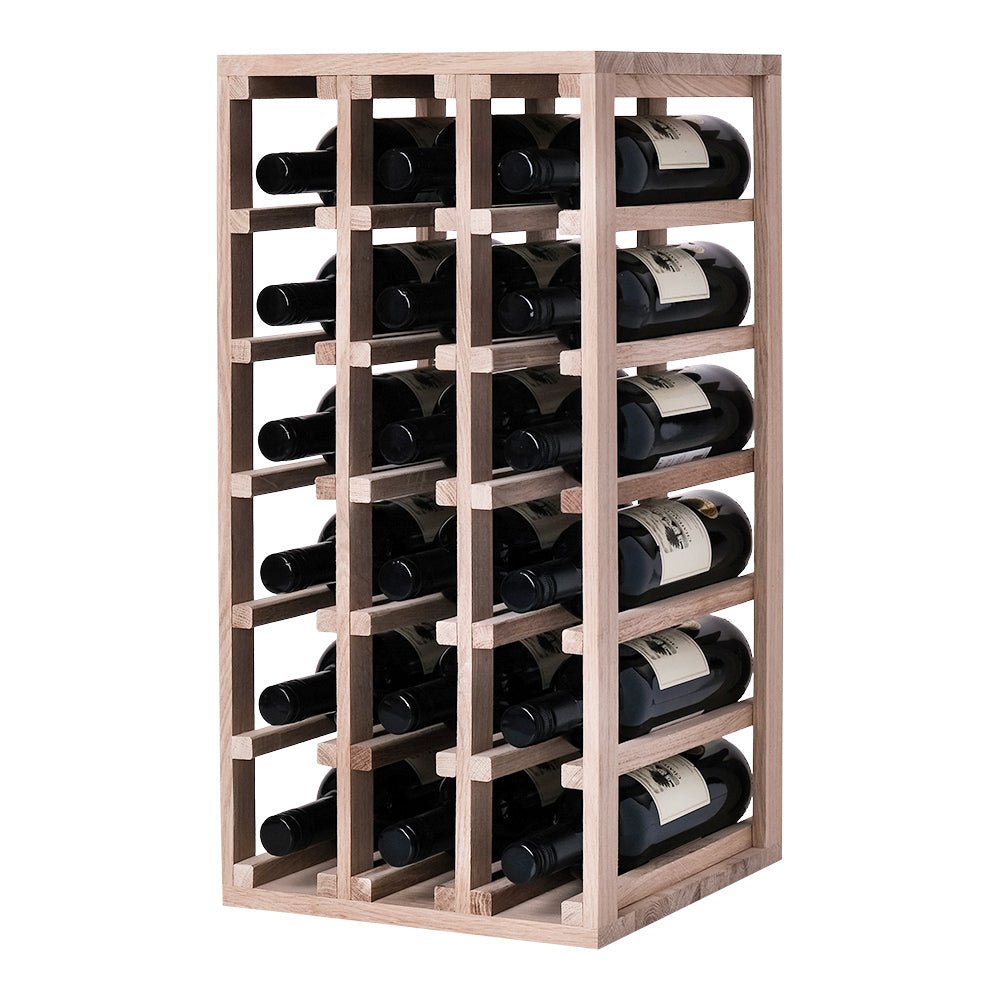 18 Bottles Oak Wine Rack - Wine Rack Store