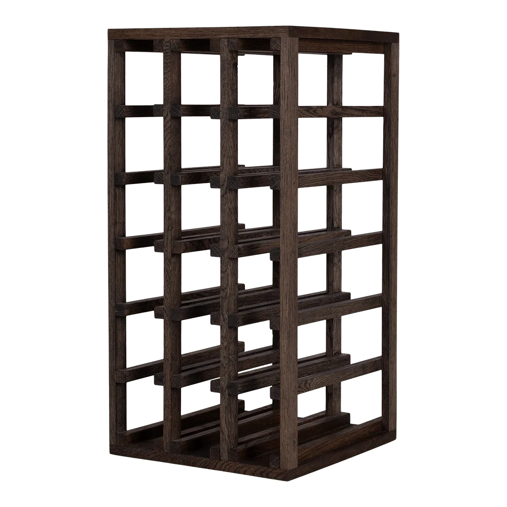 18 Bottles Oak Wine Rack - Wine Rack Store