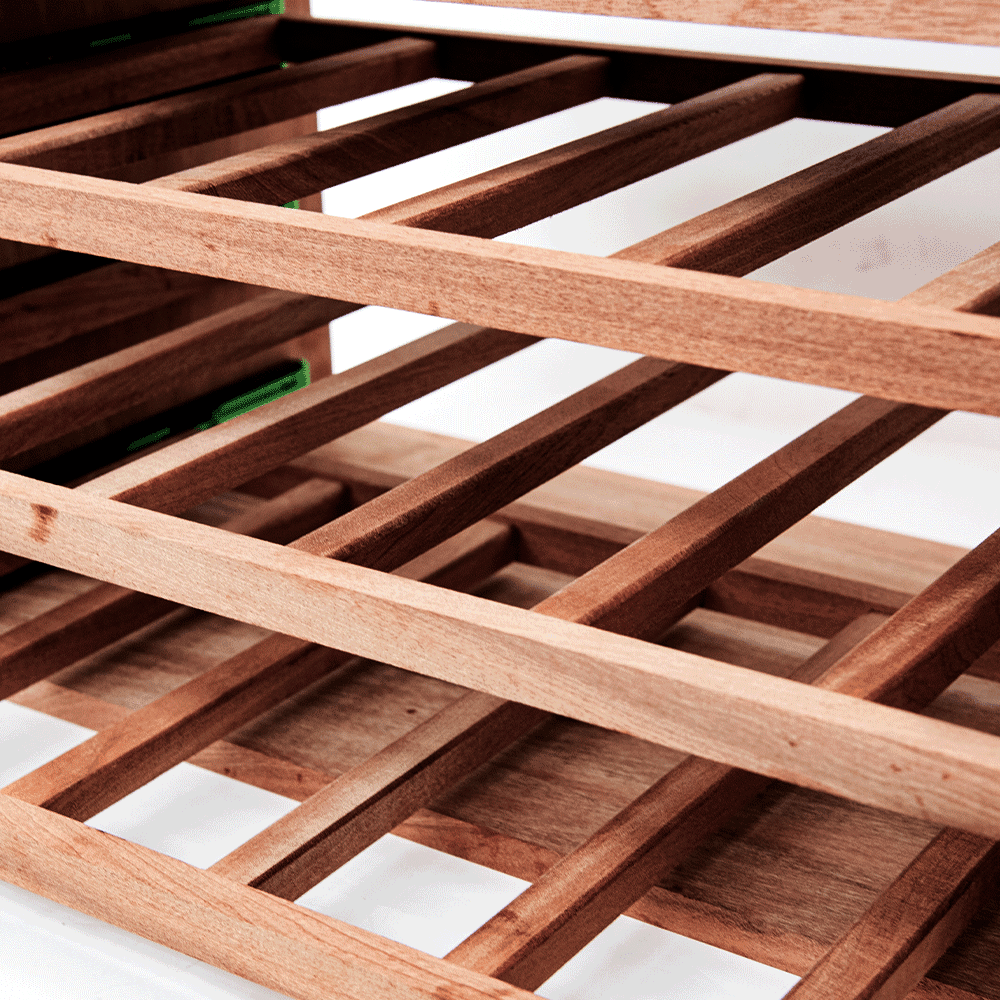 18 Bottles Sapele Shelves Wine Rack - Wine Rack Store