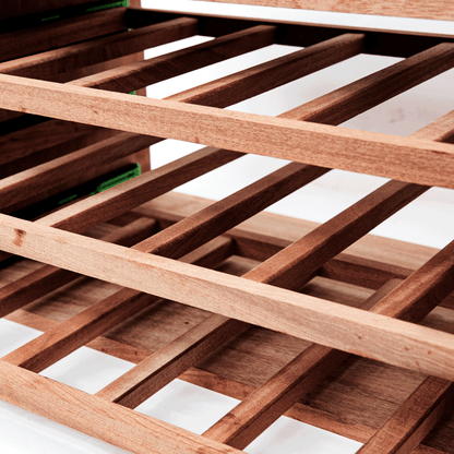18 Bottles Sapele Shelves Wine Rack - Wine Rack Store