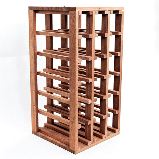 18 Bottles Sapele Wine Rack - Wine Rack Store