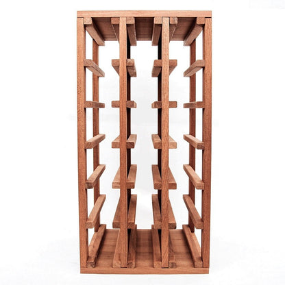 18 Bottles Sapele Wine Rack - Wine Rack Store