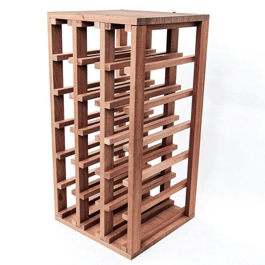 18 Bottles Sapele Wine Rack - Wine Rack Store