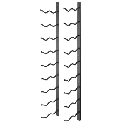 Two Bottle Deep Wall Mounted Wine Rack