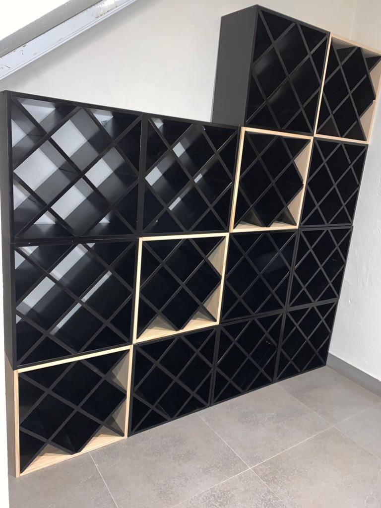Diamond Cube 30 Bottles Wine Rack.