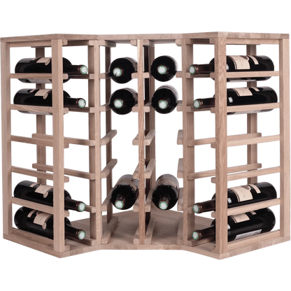 24 bottle Corner Wine Rack - Wine Rack Store