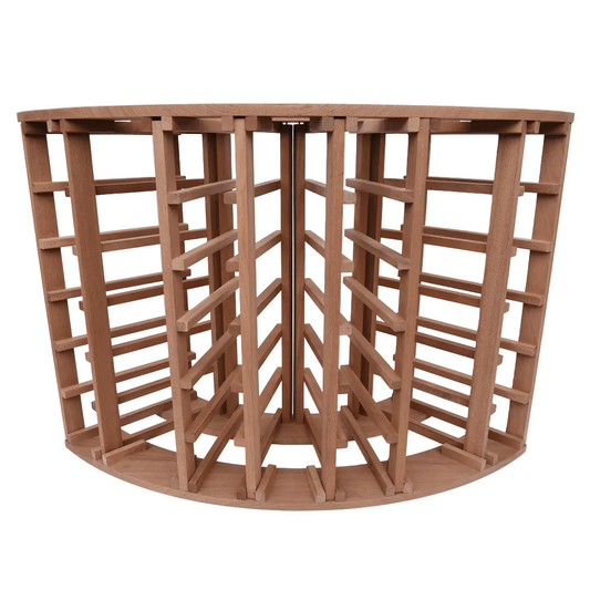 24 bottle Sapele Hardwood Corner Wine Rack - Wine Rack Store
