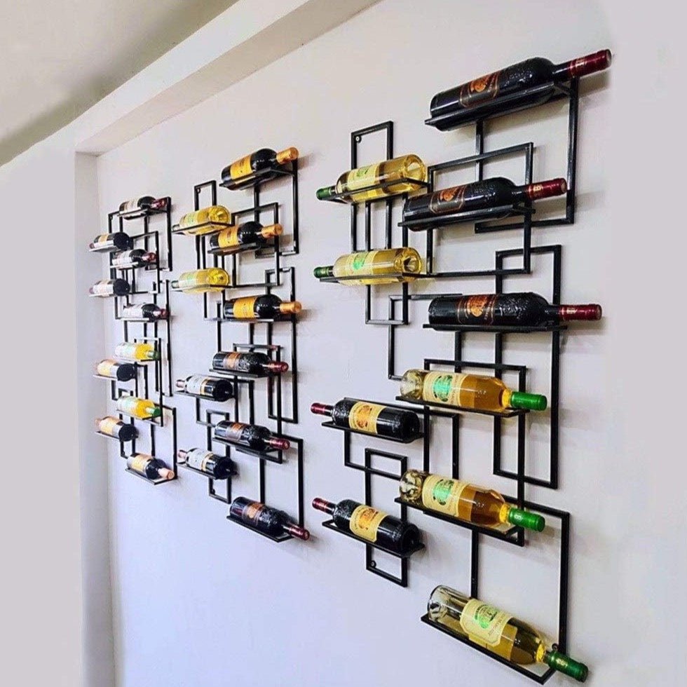 Century Display Wall Mount Wine Rack | Magnum Bottle Rack | 1.5 L Bottle Holder |Wine Rack Store