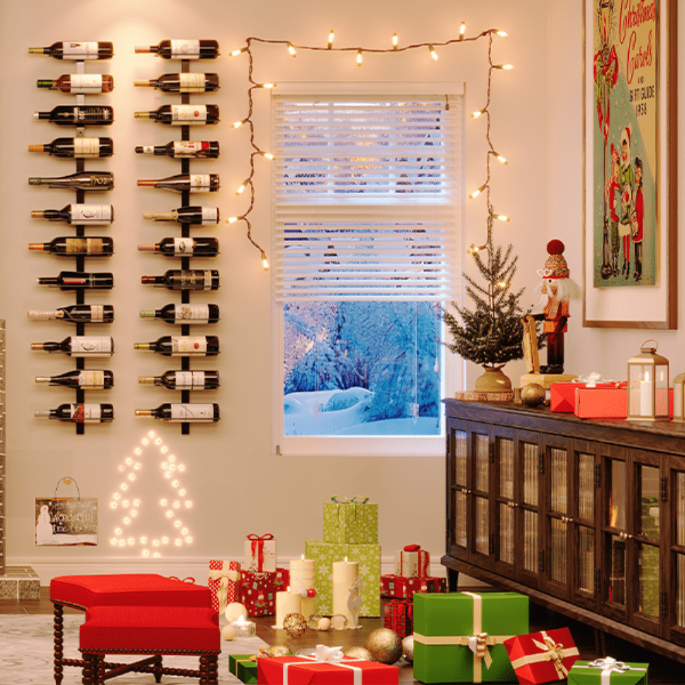 9 Bottles Wall Mounted Wine Rack - Wine Rack Store