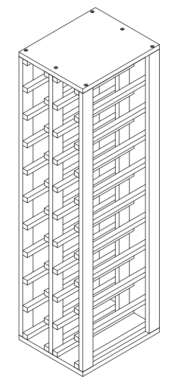 20 Bottles Vertical Rack | Wine Rack Store