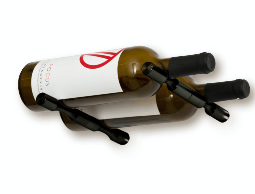 Two Bottle Wine Pegs | Black