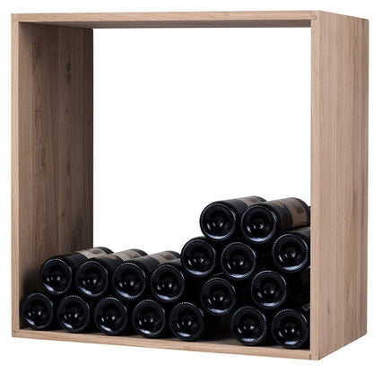 Cube Solid Oak Module Wine Rack - Wine Rack Store