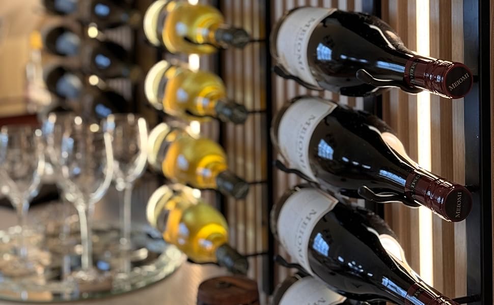 One Bottle Deep Wall Mounted Wine Rack - Wine Rack Store