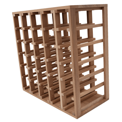 Sapele Hardwood 30 Bottles Wine Rack - Wine Rack Store