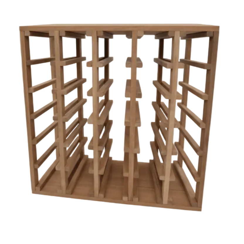 Sapele Hardwood 30 Bottles Wine Rack - Wine Rack Store