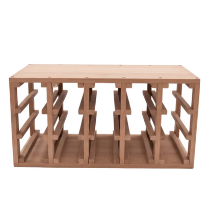 Sapele Hardwood 30 Bottles Wine Rack - Wine Rack Store