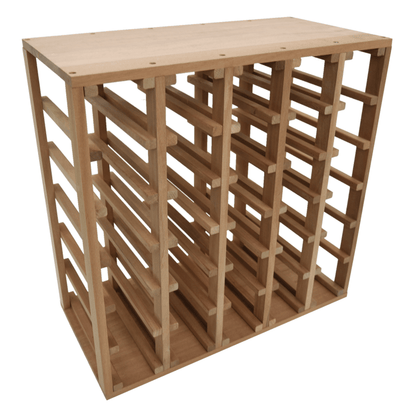 Sapele Hardwood 30 Bottles Wine Rack - Wine Rack Store