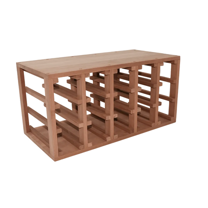 Sapele Hardwood 30 Bottles Wine Rack - Wine Rack Store