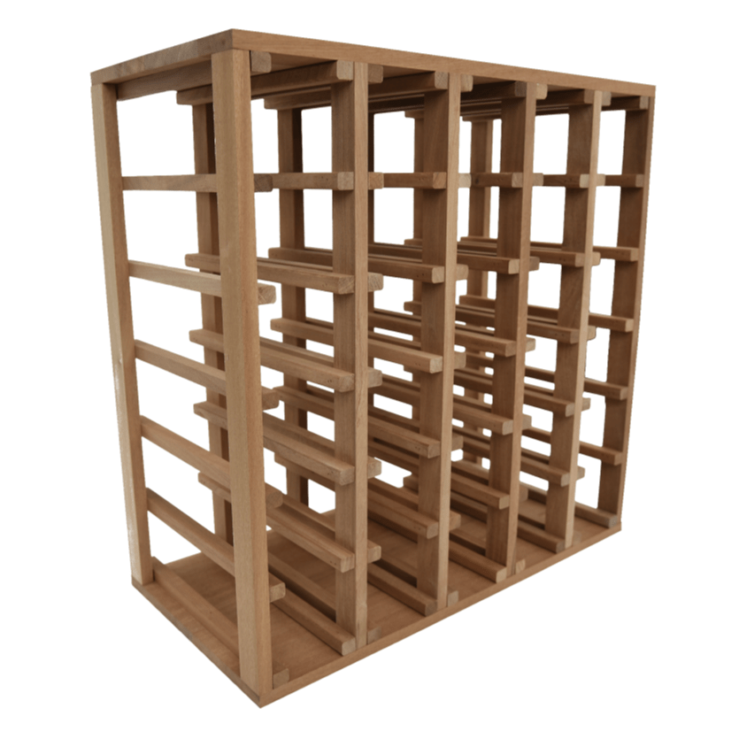 Sapele Hardwood 30 Bottles Wine Rack - Wine Rack Store