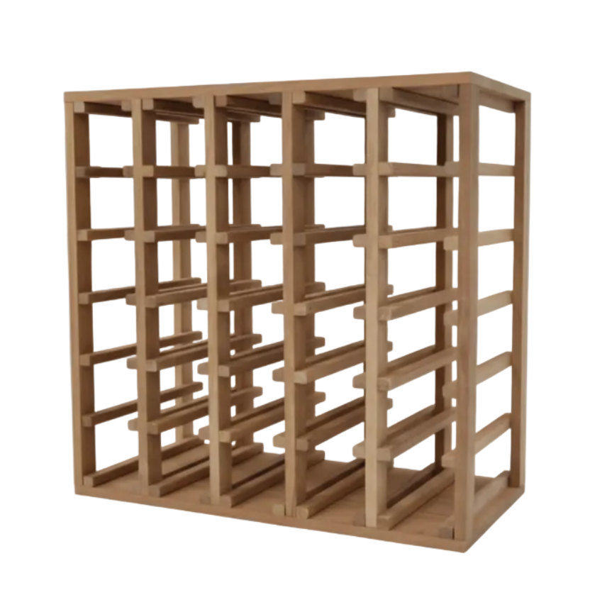Sapele Hardwood 30 Bottles Wine Rack - Wine Rack Store