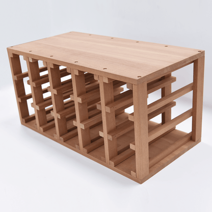 Sapele Hardwood 30 Bottles Wine Rack - Wine Rack Store