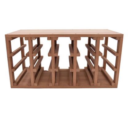 Sapele Hardwood 30 Bottles Wine Rack - Wine Rack Store