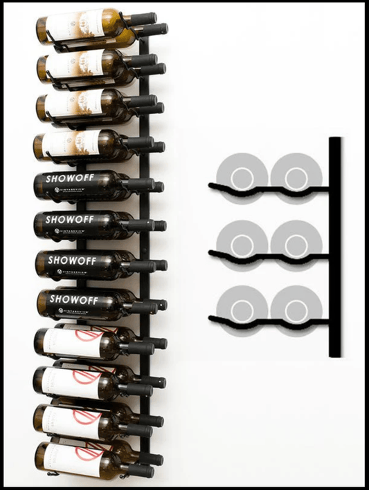 Two Bottle Deep Wall Mounted Wine Rack - Wine Rack Store