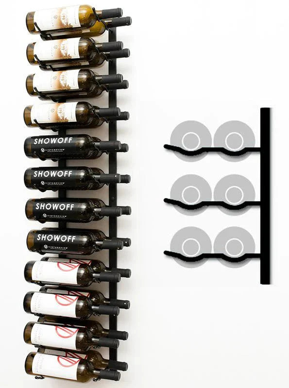 Two Bottle Deep Wall Mounted Wine Rack - Wine Rack Store